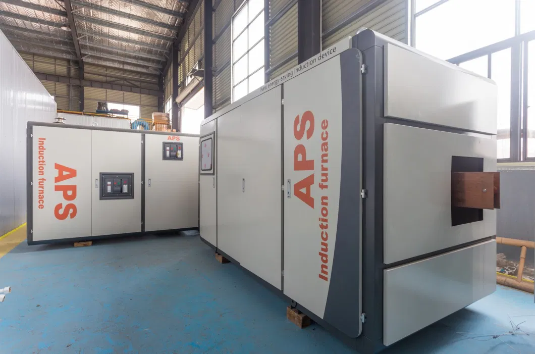 Aps ISO9001 Electric Industrial 500kg Brass Bronze Copper Aluminum Scrap Metal Cast Iron Stainless Steel Medium Frequency Induction Melting Smelting Furnace